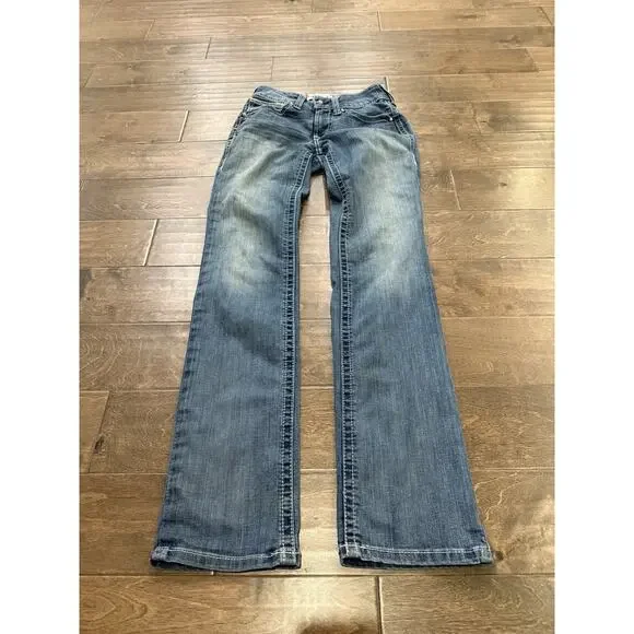 Ariat Real Denim Womens Blue Denim Low Rise Casual Jeans Size 26L *Flaws* - Picture 2 of 13